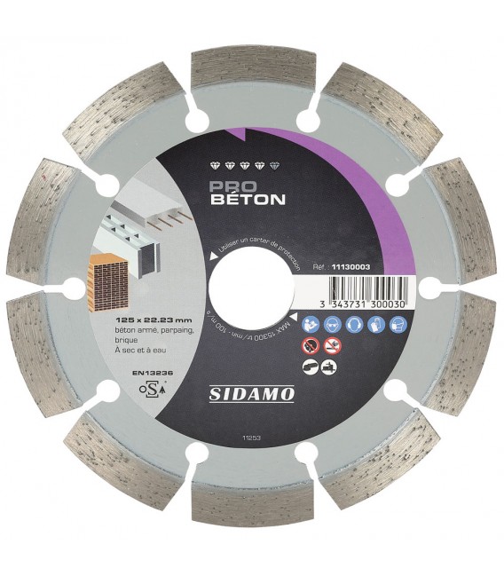 Disque diamant PRO BÉTON 125MM